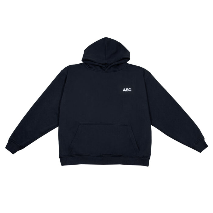 ASC Oversize Hoodie Black small logo